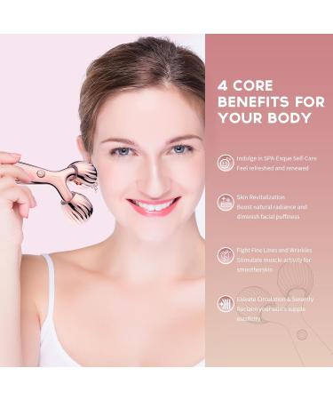Microcurrent Face Device Roller Pink - Anti-Aging Facial Toning & Lifting | International Shipping Available - Buy Online on GoSupps.com