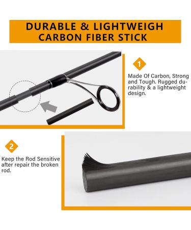 Dovesun Fishing Rod Repair Kit - Carbon Fiber Spinning Rod Repair 9 Piece Mixed Size (2mm/4mm/6mm/8mm/10mm) - International Shipping Available - Buy Online on GoSupps.com