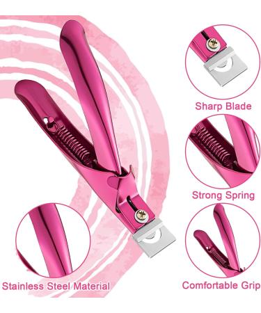 Acrylic Nail Clippers Nail Tips Cutter for Acrylic False Fake Gel Artificial Nails Professional Manicure Pedicure Trimmer Nail Care Tools Nail Trimmer with Cuticle Pusher Triangular Cuticle Peeler - Buy Online on GoSupps.com