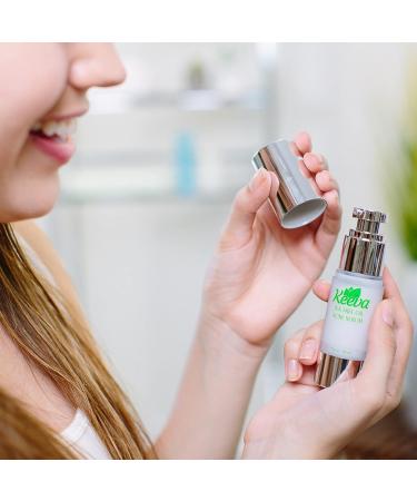 Keeva Organics Tea Tree Oil Acne Serum | Treats Blemishes, Scars, Bacne & Pimples | Natural & Organic | Fastest Spot Treatment for Acne Prone Skin - Buy Online on GoSupps.com