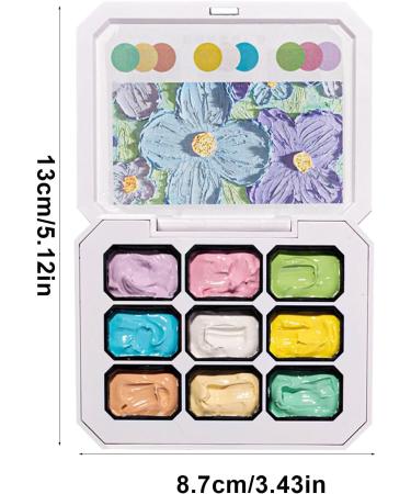 Nail Painting Gel | Vibrant Color Gel | 9 Color Palette for Sculpting Drawing Modeling Decoration and Manicures - Buy Online on GoSupps.com
