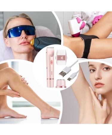 Portable Shaver Electric Shaver for Women Double Head Shaver Portable Body Hair Trimmer Shaver for Women Care Wet and Dry Use Groomer Pink - Buy Online on GoSupps.com