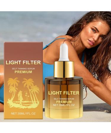 Selftanning lotion 30 ml tanning drops with moisture care natural bronze fluid with hydration for face body men and women tanning solution - Buy Online on GoSupps.com