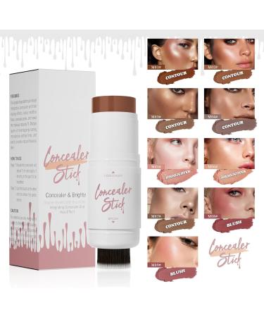 2 in 1 Double Head Highlighter Stick Bronzer Stick Contour Stick Multifunctional Makeup Sticks Blushes Stick - Buy Online on GoSupps.com