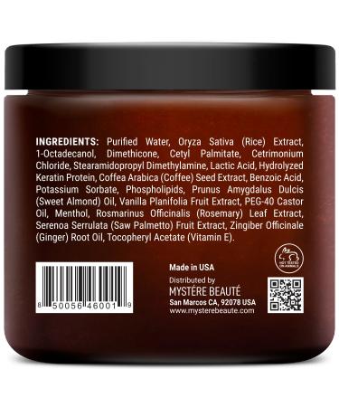 Revitalize Dry Damaged Hair with Arabica Coffee Hair Mask - Deep Conditioning Keratin Masque with Castor Oil & Saw Palmetto Extract - 8.45 fl oz - Buy Online on GoSupps.com