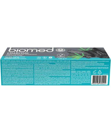 Biomed Triple Charcoal Toothpaste - 98% Natural Tooth Whitening & Gum Care Vegan & SLES-Free 100g - Shop Internationally Now! - Buy Online on GoSupps.com