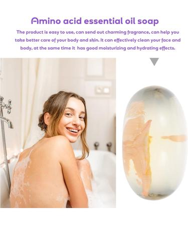 1pc Jelly Essential Oil Soap Natural Soap Fighting Soap Acid Scrub Soap Shower Soap Bars Body Wash for Men Face Washing Soap Face Soap Man Take a Bath Glycerin - Buy Online on GoSupps.com