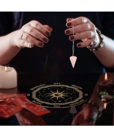 Handmade Konstellation Pendel Board - 7.8 Winging Rod Fuse Measure Metaphysical Message Board with Crystal Pendulum Necklace - Witchcraft & Wiccan Altar Supplies Style 17 - Buy Online on GoSupps.com