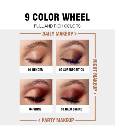 9 Colors Eyeshadow Palette Long Lasting Professional Makeup Ultimate Eye Shadow Smudge Eyeshadow Makeup Eye Shadow Neutral Smoky Eye Shadows - Buy Online on GoSupps.com