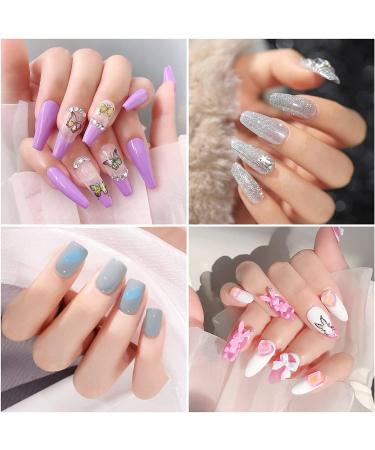 Yueshop Glitter Gel Nail Polishes Set- 10 Pack Nude Pink Soak Off UV LED Nail Manicure Kit Cured Gel Needed DIY Home Salon Nail Art Nude Pink Glitter - Buy Online on GoSupps.com