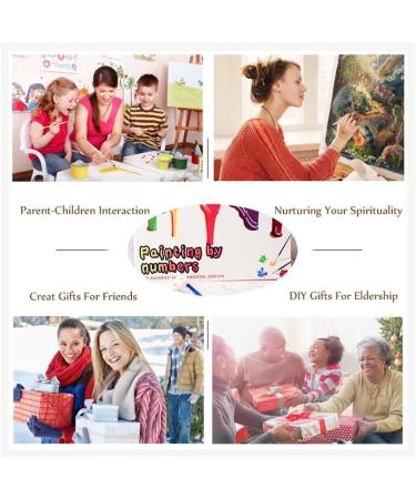 Komking Paint by Numbers Kit for Adults - Happy Party Acrylic Painting, 16x20inch, Home Decor - Unframed - Buy Online on GoSupps.com
