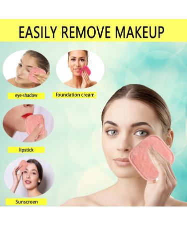 Reusable Microfiber Makeup Remover Cloths - 6 Pack Orange (13x13cm) | Eco-Friendly Facial Cleaning | Bloom Seed - Buy Online on GoSupps.com