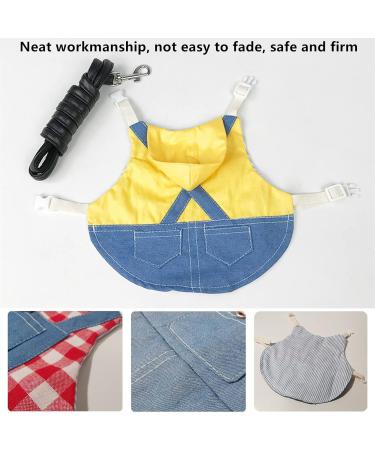 Adjustable Soft Rabbit Dishes & Leash Set | Pet Rabbit Dishes for Small Animals - Yellow (M) - Buy Online on GoSupps.com