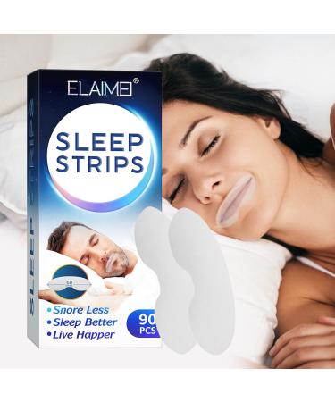 Snoring and Lip Patch Artifact - Nasal Mouth Shutting Solution for Better Sleep and Skin Care - White, One Size - Buy Online on GoSupps.com