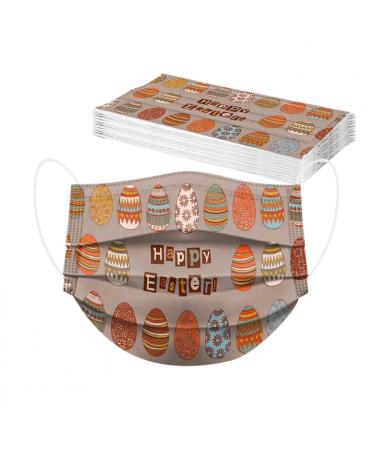 Genetic 10 pieces Easter Children's mouth protection one-way 3-layer 3D printing breathable mouth nose protection anti-dust multifunction cloth Copouche Neck towel unit size A-18