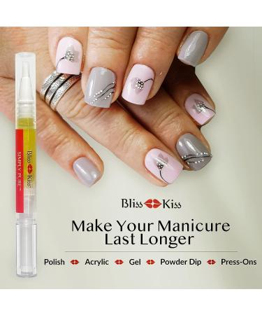 Bliss Kiss Crisp Fragrance Nail Oil Cuticle Pen with Vitamin E & Jojoba - Nail Strengthener and Growth Treatment - Buy Online on GoSupps.com