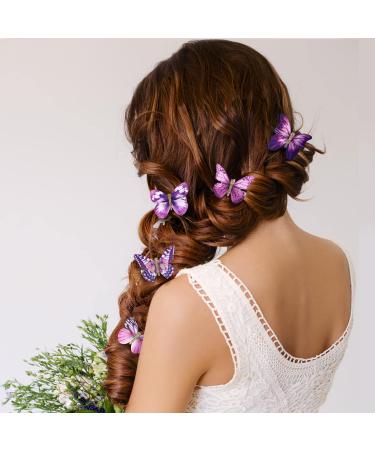 Beaupretty Colorful Butterfly Hairpins Set for Wedding & Parties - 10pcs Infants Bridal Headwear Accessory - Buy Online on GoSupps.com