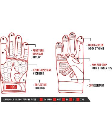 BUBBA Ultimate Fillet Gloves - Cut Resistant, Touch Screen Compatible - Small - Buy Online on GoSupps.com