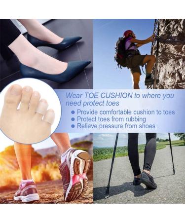 JKcare Transparent Pinky Toe Sleeves - Silicone Corn Cushions Pads 12 Pack for Corn & Blister Protection - Small Toe Protectors for Injured Toenails - Buy Online on GoSupps.com