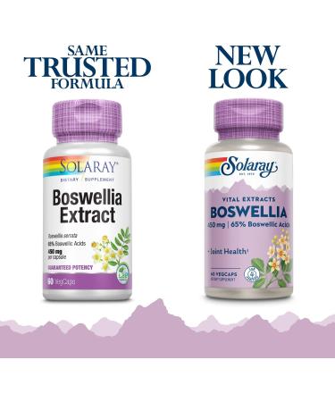 Solaray Boswellia 450 mg - 60 Vegetarian Capsules for Joint Support - Buy Online on GoSupps.com
