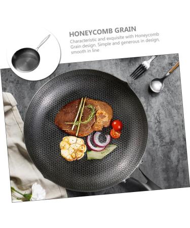 Zerodeko Work on Pans Non Stick Fry Pan Non Stick Cooking Utensils Wok Griddle Pan Flat Skillet Kitchen Supply Kitchen Utensil Frying Pan Full Screen Kitchen Supplies 26c Stainless Steel - Buy Online on GoSupps.com