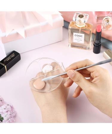2 Pieces Clear Makeup Mixing Palette Set with Spatulas - Ideal for Foundation Nail Art & Manicure - Buy Online on GoSupps.com