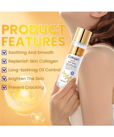  Rostblant 120ml Collagen tonic moisturizing anti-wrinkle skin soothing calming and smoothing replenishes skin collagen controls oil for a long time - Buy Online on GoSupps.com