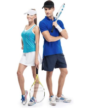 Trounistro 4 Pack Sun Sports Visor Hats - Adjustable Summer Cotton Cap - Pack of 4 - Buy Online on GoSupps.com