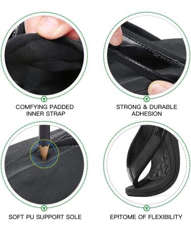 Orkii Women's Plantar Fasciitis Sandals - Arch Support Flip Flops for Comfortable Walking - Buy Online on GoSupps.com