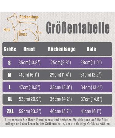 Axcimond Long-Sleeved Dog Body for Small & Medium Dogs | Post-Surgery Wound Protection & Cone Alternative | Comfortable Pajama for Male & Female Puppies - Lila Color - Buy Online on GoSupps.com