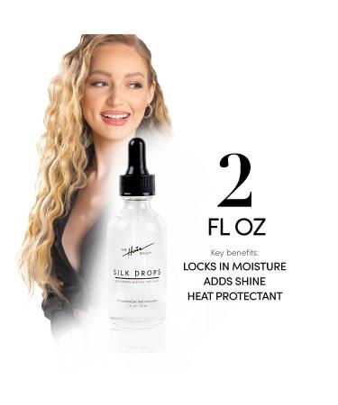 The Hair Shop Silk Drops Serum for Remy Hair Extensions - Coconut & Sunflower Infused (2 fl oz) - Buy Online on GoSupps.com