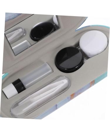 Buy Solustrie Double-Layer Glasses Case - Travel Lens Container with Mirror & Replaceable Flocked Cloth | Durable & Stylish Eyewear Storage - Buy Online on GoSupps.com