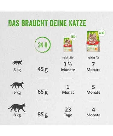 Mera Cat Sensitive Adult Insect Food 2kg | Grain-Free Sustainable Dry Food with Insect Protein for Sensitive Cats - Buy Online on GoSupps.com