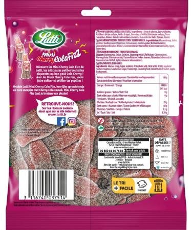 Lutti Mini Cherry Cola Fizz 100 g Cherry Cola 100 g - Buy Online on GoSupps.com