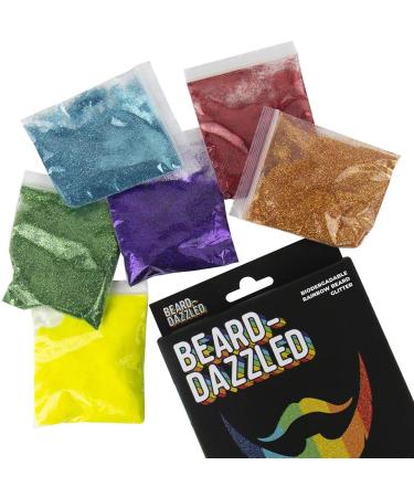 Beard-Dazzled Biodegradable Rainbow Beard Glitter - Sparkle Naturally - Buy Online on GoSupps.com