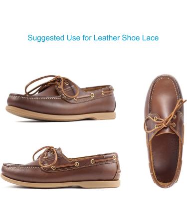 TeeLiy 3mm Flat Tan Leather Cord - 5 Yards - for Jewelry Making, Shoe Lace, Arts & Crafts - Buy Online on GoSupps.com