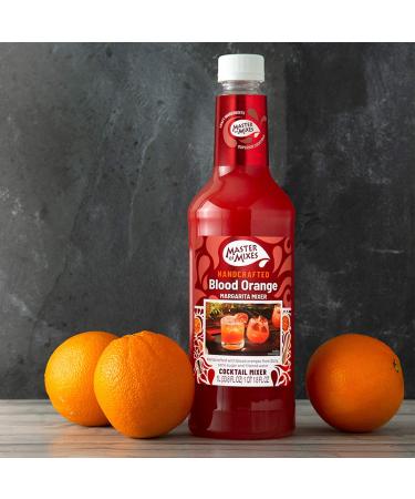 Master of Mixes Blood Orange Margarita Drink Mix - 1 Liter Bottle (33.8 Fl Oz) - Ready To Use - Individually Boxed - Buy Online on GoSupps.com