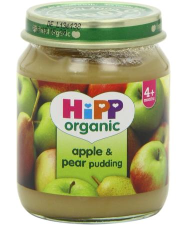 HiPP Organic Stage 1 From 4 Months Apple and Pear Pudding 6 x 125 g (Pack of 2 Total 12 Pots) - Buy Online on GoSupps.com
