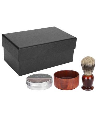 Beard Shaving Set Wooden Shaving Bowl Hair Shaving Brush Set Mostache Shaving Tool for Men