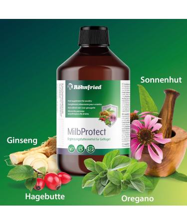 R hnfried Milbprotect 500ml - Natural Mite Prevention Supplement for Poultry | Year-Round Feeding with Herbs - Buy Online on GoSupps.com