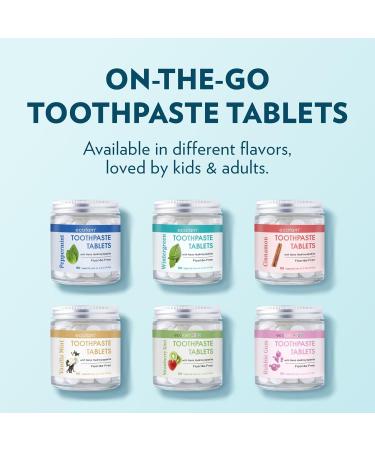 EcoFam Toothpaste Tablets Bubblegum | Nano Hydroxyapatite Toothpaste Tablets Kids - Chewable - Made with Xylitol | Fluoride Free l 90 Tabs Bubblegum 90 Count (Pack of 1) - Buy Online on GoSupps.com