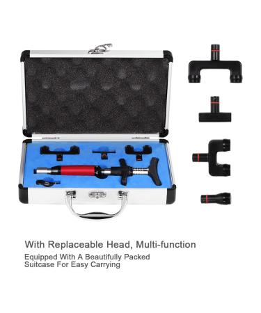 Activator Chiropractic Tool - 6 Levels Manual Spinal Correction Device with 4 Interchangeable Massage Heads for Enhanced Wellness - Buy Online on GoSupps.com
