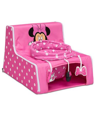 Disney Minnie Mouse Sit N Play Portable Activity Seat for Babies by Delta Children  Floor Seat for Infants