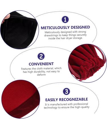 AUTSUPPL 2 Pcs Storage Bag Make up Holder Travel Bag for Hair Styling Tools Drawstring Storage Pouch Fabric - Buy Online on GoSupps.com