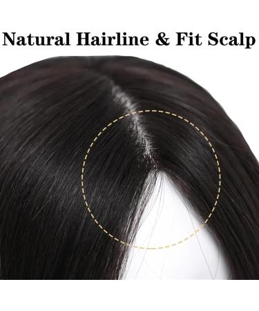 Human Hair Toppers Body Wave Silk Base Topper with Baby Hair 8-22" Chinese Remy Hair Natural Scalp Hair Piece with 4 Clips Ideal for Thinning Hair (Color : 14 inches Size : 12X13cm) 12X13cm 14 inches - Buy Online on GoSupps.com