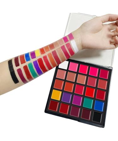 Skrskr Lip Palette - 25 Colors of Long-Lasting Waterproof Matte Lipstick for Women | Perfect Gift for Birthdays Christmas Mother's Day & Valentine's Day - Buy Online on GoSupps.com