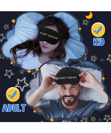 36 Pieces Funny Silk Sleep Masks Bulk - Soft Black Eye Covers for Women Men Teens - Travel Blindfolds for Sleeping, Nap, Meditation - Nighttime Supplies - Buy Online on GoSupps.com