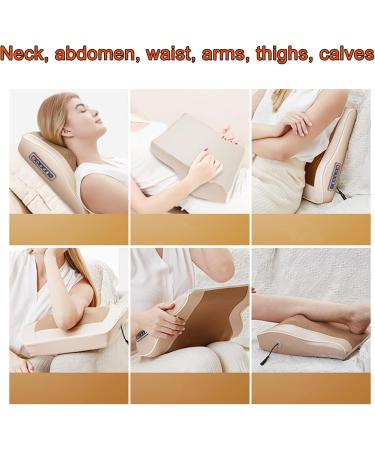 Back & Neck Massager - Breathable Massage Pillow for Neck Shoulders Back Legs & More | Electrical Neck Massage Devices (EU) - Buy Online on GoSupps.com