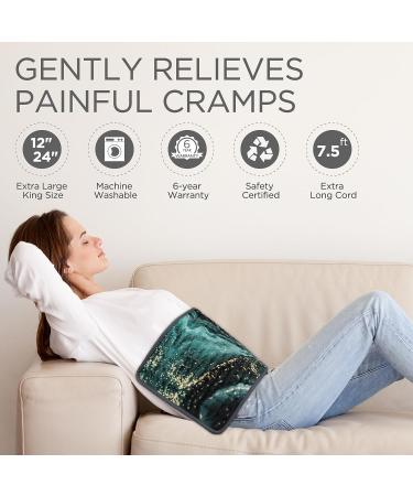 Fabludo 2023 Upgrade XL Heating Pad for Pain Relief | 6 Fast Heating Settings | Auto-Off | Machine Washable | 12x24 Forest - Buy Online on GoSupps.com