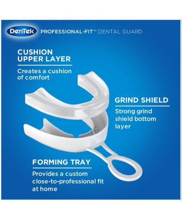 DenTek Professional-Fit  Maximum Protection Dental Guard for Teeth Grinding and Efferdent Anti-Bacterial Cleanser Tablet  90ct Guard + 90ct Cleanser Tablets - Buy Online on GoSupps.com